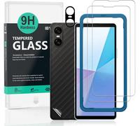 Pack Of 2 Tempered Glass Screen Protectors For Xperia 10 Vi 5g 6.1 Inches, 9h Hardness Screen Protector With 1 Camera Protection, 1 Piece Rear Film, Easy To Install