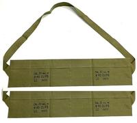 (Pack of 2) WWII Cotton Cloth Bandolier for M1 Garand Cotton Cloth Cover for U.S Army (OD Green)