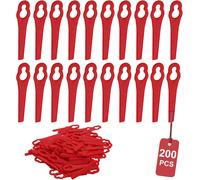 Pack of 200 Upgrade Replacement Blades Thick Plastic Good Tenacity Blades for Edger Red