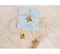 Pack of 24 Bracelet, Cross motif, Semi-precious stone, gold-colored, PU 24, 6 assorted, D. 7 cm