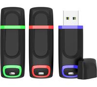 Pack of 3 128GB USB 3.0 Flash Drive 128GB 3.0 with Cap USB Flash Drive 128 Giga Cheap Compatible with Computer, Game Console, PC