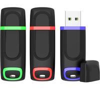 Pack of 3 128GB USB 3.0 Flash Drive 128GB 3.0 with Cap USB Flash Drive 128 Giga Cheap Compatible with Computer,Game Console,PC