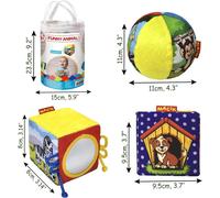 Pack of 3 Activity Cube for Babies-Baby Ball Activity Cube-6 Months-Teething Toy for Babies-6-12 Months-Multicoloured