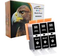 Pack Of 3 Black Ink Cartridges Compatible With Canon Pixma Ip-4800 Ip-4850 Ip-4900 Ip-4950 Ix-6550 Mg-5140 Mg-5150 Mg-5250 Mg-5350 Mg-6150 Mg-6250 Mg-6250 G-8 150 Cm (M) G-8250 Mx-715 Mx-880 Mx-885