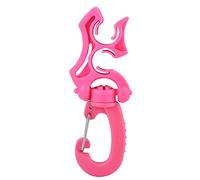 Pack of 3 Diving Hose Holder Clips, 360 Degree Rotation Scuba Diving Double Hose Holder with Clips Snorkeling Accessories (Pink)