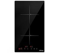 Pack of 3 Plaque Induction 2 Foyer, Double Plaque de Cuisson Electrique 30cm, Table de Cuisson Induction Encastrable, 3400W