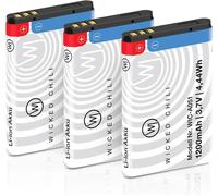 Pack of 3 Replacement Batteries Compatible with AVM Fritz!Fon X6/Fritzfon Telefon-Replacement Battery for AVM Fritz Fon 312BAT030 (1200mAh Li-Ion)