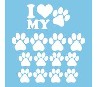 Pack Of 3 Self-Adhesive Stickers For Car, Motorcycle, Helmet (White)