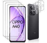 Pack Of 3 Tempered Glass For Oppo A40 4g/A40m 4g/Oppo A60 5g, 3 Piece Rear Camera Protector, 9h Hardness/Anti-Scratch/Bubble-Free, Ultra Resistant, Screen Protector
