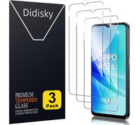 Pack Of 3 Tempered Glass Screen Protector Film For Oppo A57s, 9h Hardness, No Bubbles, High Definition