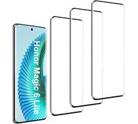 Pack Of 3, Tempered Glass Screen Protector For Honor Magic 6 Lite - Effective Against Scratches, 3d Curved Full Coverage, 9h Hardness Glass, Compatible With Honor Magic 6 Lite