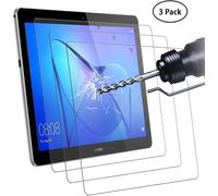 Pack of 3 Tempered Glass Screen Protector for Huawei Media Pad T3 10.0,9H Hardness,No Bubbles,High Definition