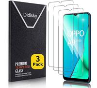 Pack Of 3 Tempered Glass Screen Protector For Oppo A9 2020, Oppo A5 2020, Scratch Resistance, 9h Hardness, Bubble-Free, High Definition