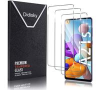 Pack Of 3 Tempered Glass Screen Protector For Samsung Galaxy A21s, Scratch Resistance, 9h Hardness, No Bubbles, High Definition