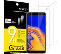 Pack Of 3 Tempered Glass Screen Protector For Samsung Galaxy J4 Plus, Galaxy J4+ (Sm-J415f), Bubble-Free Ultra Resistant (0.33 Mm Hd Ultra Transparent) 9h Hardness Glass