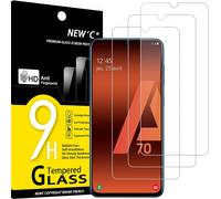 Pack Of 3 Tempered Glass Screen Protectors For Samsung Galaxy A70, Effective Against Scratches \ Bubble-Free \ Ultra Resistant (0.33 Mm Hd Ultra Transparent) 9h Hardness Glass
