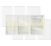 Pack Of 3 Transparent Plastic Document Sleeves For Car Motorcycle License Hunting
