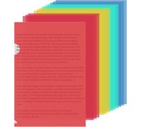 Pack Of 30 A4 Plastic Document Wallets,Transparent Document Wallets,A4 Document Wallets For Office School Documents Classification (Colourful)