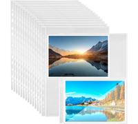 Pack Of 30 A4 Plastic Photo Album,Transparent Sheet Pockets,Refill Pages For Photo Albums,Double-Sided 2 Compartments,For Tickets,Letters