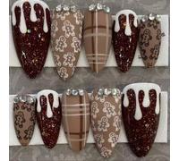 PACK OF 30 Christmas Brown Bined Snowfigure SCINTILLATE NUR FRAUDELENT HOOFS SQUAGE ABS MATTE Persiste Plan Thanksgiving Plan Abs