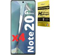 [Pack Of 4 For Samsung Galaxy Note 20 5g 6.7 Inch - Hd Transparent Hydrogel Screen Protector Enhanced Soft Tpu Protector [Case Friendly] Flexible (Not Tempered Glass)