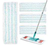 Pack Of 4 Mop Pads For Profi Xl Micro Duo / Profi Xl Cotton Plus Microfibre Cleaning Cloths, Replacement Cover For All Hard Floors