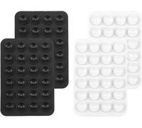 Pack Of 4 Silicone Suction Cup Phone Holders, Pack Of 4 Silicone Suction Cups For All Phone Models, Non-Slip Phone Holder With Adhesive Back, Anti-Dip Phone Holder