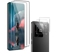 Pack Of 4 Tempered Glass For Realme Gt 7 5g, [2+2 Pieces] Screen And Rear Camera Protector, 9h Hardness, Bubble-Free, Ultra Clear, Anti-Scratch