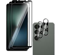 Pack Of 4 Tempered Glass For Xperia 1 Vii, [2+2 Pieces] Protective Screen And Rear Camera, 9h Hardness, Bubble-Free, Ultra Transparent, Anti-Scratch
