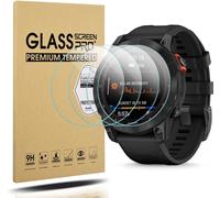 Pack Of 4 Tempered Glass Screen Protectors For Garmin Fenix 7 47 Mm Tempered Glass Screen Protector For Garmin Fenix 7/7 Solar/Fenix 7 Sapphire Solar 47 Mm [Anti-Scratch] [Bubble-Free]