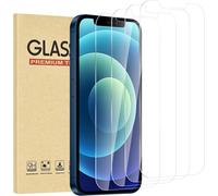 Pack Of 4 Tempered Glass Screen Protectors For Iphone 12 Mini, 9h Hardness, Scratch-Resistant, Bubble-Free, Easy Installation, Compatible With Cases