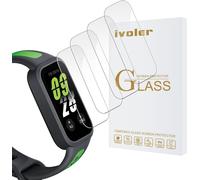 Pack Of 4 Tempered Glass Screen Protectors For Xiaomi Smart Band 9 Active/Xiaomi Band 3 (Not For Xiaomi Smart Band 9), 9h Hardness Glass, Anti-Scratch, Bubble-Free