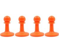 Pack Of 4 Tent Combination Kit,Tent Poles,Lightning Protection,Tent Tarp Grippers For Camping,Hiking,Backpackers-Red