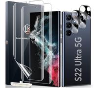Pack Of 4 Tpu Screen Protector Films Compatible With Samsung Galaxy S22 Ultra 5g 6.8 Inches, 2 Protective Films And 2 Rear Camera Protectors (Transparent)