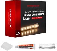 Pack of 5 Flexible LED Strip Tips 10 x 4.5 mm 220 V 230 V AC