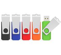 Pack of 5 USB 3.0 Flash Drive 16GB USB 3.0 Flash Drive Storage Memory Stick for Computer TV/Car-Multi-Coloured