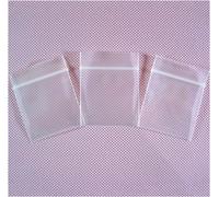 Pack Of 50 Plastic Zip Bags 25 X 30 Mm (2.5 X 3 Cm) Thickness 4 Mil (100 Microns) Transparent Packaging Bags Small Sizes Total