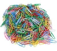 Pack Of 500 Multi-Coloured Paper Clips,Multi-Coloured Paper Clips,Durable And Rustproof,Large Set Of Paper Clips With Plastic Box For Office School Documents