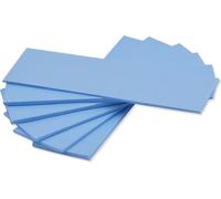 Pack of 6 Assorted Thicknesses 0.5 1.0 1.5 mm Heat Conductive Silicone Pads with Thermal Conductivity of 6.0 W/MK,Soft Safe Simple to Apply for SSD CPU GPU-Blue.[E672]