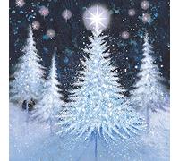 Pack of 6 Christmas Sparkle Charity Christmas Cards Supports Multiple Charities