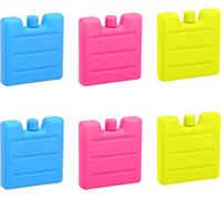 Pack Of 6 Freezer Blocks,Ice Block For Insulated Bag,Reusable Freezer Bag,200 Ml Refrigerant Blocks,Blue Flat Refrigeration Blocks For Cooler Bag Or Cooler Box