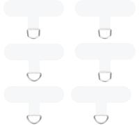 Pack Of 6 Multifunctional Phone Lanyards For Mobile Phone Lanyards Without Adhesives For Most Smartphones (Transparent), Transparent/Green, M
