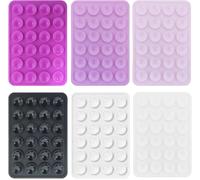 Pack Of 6 Silicone Suction Cups For All Models Of Phones, Non-Slip Phone Holder For Selfies And Videos, Hands Free, Durable And Easy To Use