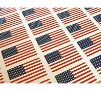 Pack Of 60, 33x20mm, USA Autocollantes Drapeau Autocollants, Auto-Adhésif États-unis D'Amérique Drapeau Étiquettes