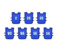 (Pack of 7) Mesh Netball Training Bibs (Infants, Kids) Kids Royal Kids Royal