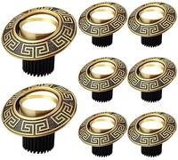 Pack of 8 Retrofit Brass Can Lights Adjustable Angle LED Downlight 3W5W7W10W12W Eyeball Round Recessed Light 2.5in 3.5in Round Flat Panel Light-3 Color,3w-4000k