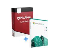 Pack Office 365 et McAfee LiveSafe - Compte/Licence d’un an