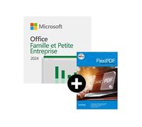 Pack Office Famille et Petite Entreprise 2024 - 1 PC/mac - licence perpétuelle + FlexiPDF Home & Business - 3 PC - licence perpétuelle