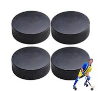 Pack officiel de hockey - Lot de 4 unités d'entraînement classique de taille standard, 2,5 cm d'épaisseur, 7,6 cm de diamètre, pour patinage et livres - Pour adolescents et adultes
