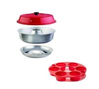 pack omnia four nomade compact moule à muffins 6 compartiments campingcar van bateau Rouge G